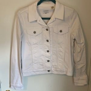 Levi White Jean Jacket